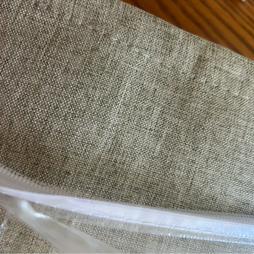 DUALIFE Oatmeal Chartreuse Blackout Drapes
